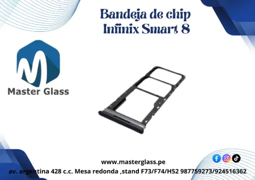 Bandeja de sim Infinix Smart 8 / Hot 50i
