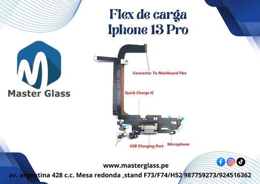 Flex de Carga Iphone 13 Pro