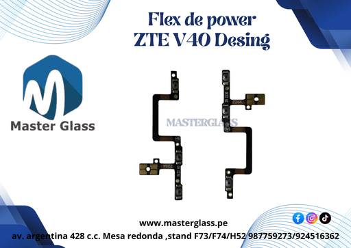 Flex de power o volumen ZTE V40 Desing