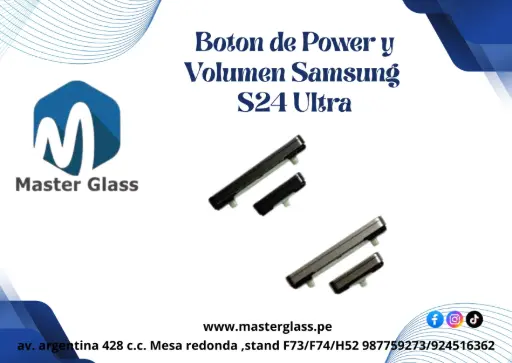 Boton de Power y Volumen Samsung S24 Ultra