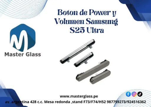 Boton de Power y Volumen Samsung S25 Ultra