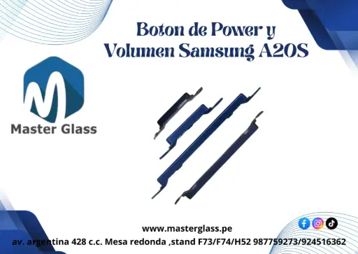 Boton de Power y Volumen Samsung A20S