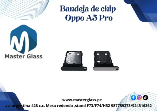 Bandeja de sim Oppo A5 Pro
