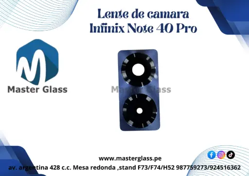 Lente de Cámara Infinix Note 40 Pro