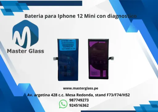 Bateria para Iphone 12 Mini con diagnostico