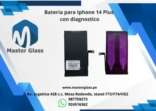 Bateria para Iphone 14 Plus con diagnostico
