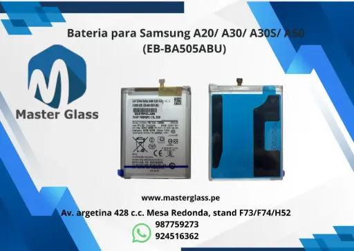 Bateria para Samsung A20/ A30/ A30S/ A50 (EB-BA505ABU) 