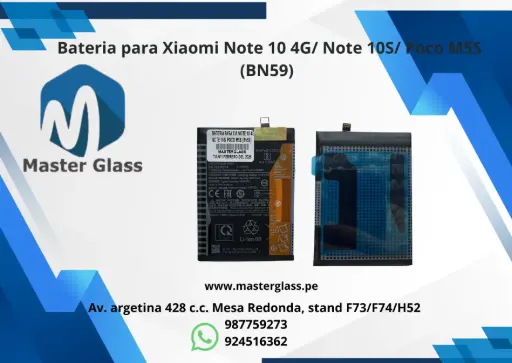 Bateria para Xiaomi Note 10 4G/ Note 10S/ Poco M5S (BN59) 