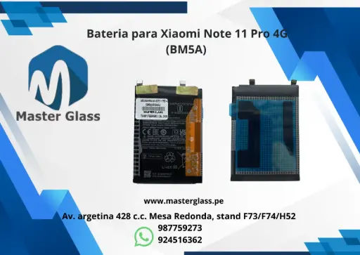 Bateria para Xiaomi Note 11 Pro 4G (BM5A) 