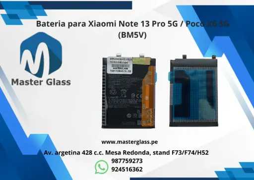 Bateria para Xiaomi Note 13 Pro 5G / Poco X6 5G (BM5V)