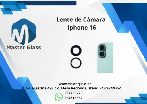 Lente de Cámara Iphone 16 / 16 Plus (X2)