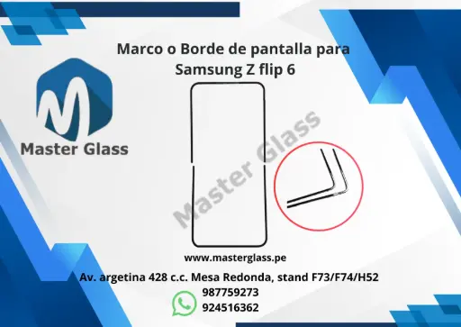 Marco Bisel de pantalla para Samsung Z flip 6