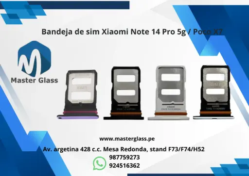 Bandeja de sim Xiaomi Note 14 Pro 5g / Poco X7