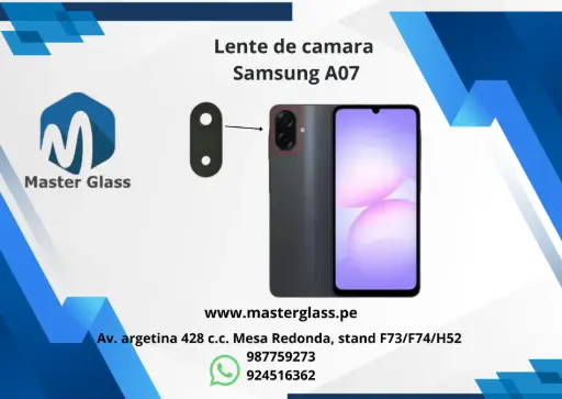 Lente de camara Samsung A07