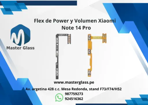 Flex de Power y Volumen Xiaomi Note 14 Pro