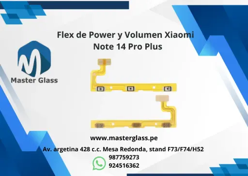 Flex de Power y Volumen Xiaomi Note 14 Pro Plus