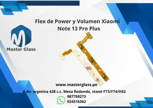 Flex de Power y Volumen Xiaomi Note 13 Pro Plus
