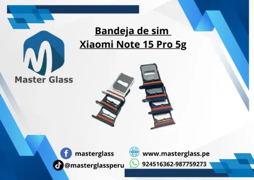 Bandeja de sim Xiaomi Note 15 Pro 5g