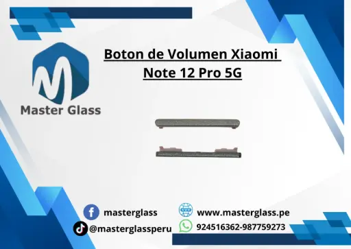 Boton de Volumen Xiaomi Note 12 Pro 5G