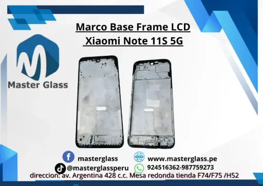 Marco Base Frame LCD Xiaomi Note 11S 5G