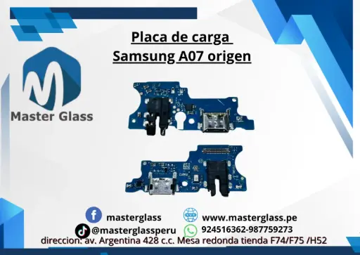 Placa de carga Samsung A07 origen