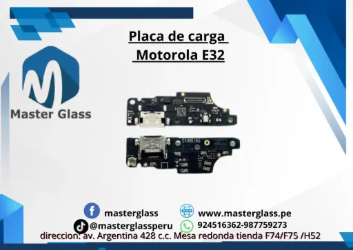 Placa de carga Motorola E32