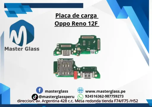 Placa de carga Oppo Reno 12F 